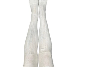 19th century ribbed stockings