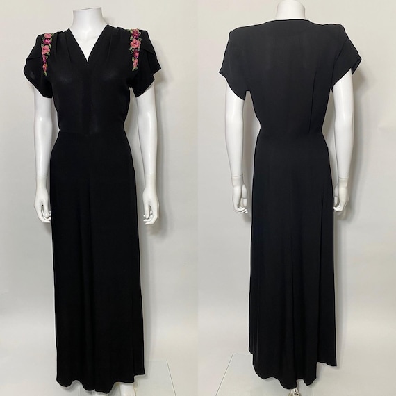 Epic 1940s evening dress with sequins