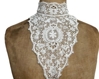 Edwardian lace modesty panel, bib