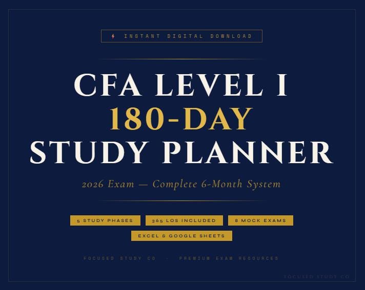 Cfa Level 1 Exam - Etsy