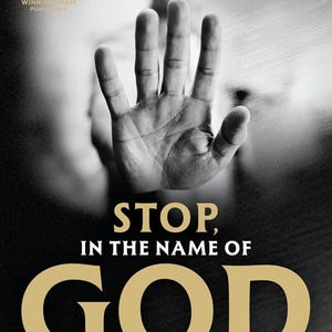 May include: A book cover titled STOP, IN THE NAME OF GOD: WHY HONORING THE SABBATH WILL TRANSFORM YOUR LIFE by Charlie Kirk. The cover features a black and white image of an open hand held up in a stop gesture, with the word GOD in large gold letters.
