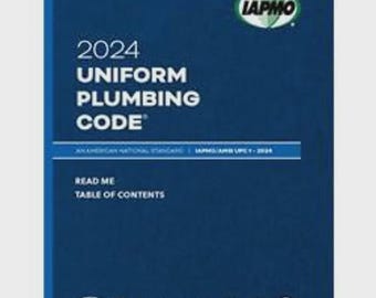 2024 Uniform Plumbing Code – IAPMO/ANSI UPC Paperback