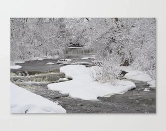 Snowy Creek Canvas Print 19 x 13