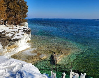 Cliff In Winter