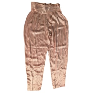 rose gold dress pants Ruby Satin Pants