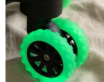Luggage Wheel Covers Luminous Silicone Suitcase Tire Guard Caster Wrap Travel Accessories Glow Caps