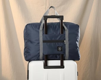 Large Travel Bag Trolley Sleeve Tote Foldable Duffel Carry On Luggage Zipper Pockets
