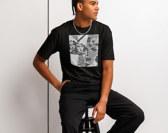 Men's Cotton Heritage Short Sleeve Tee: "Cold War Happy Hour" Graphic Print