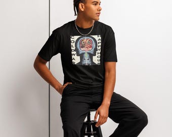 Men's Cotton Heritage Short Sleeve Tee: Cold War Happy Hour Graphic Print