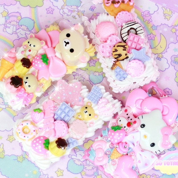 CUSTOM MADE Personalise Decoden Case for iPhone 4, Samsung, Galaxy, HTC, Android, iPod, Any Device, Nintendo, Cute, Kawaii, Japan, Fairy Kei