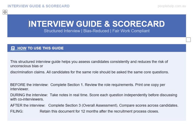 Coding Interview Scorecard Interview Guide & Scorecard - Etsy