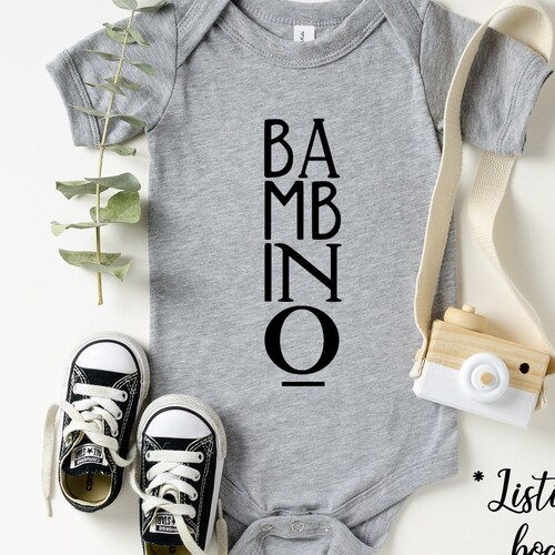 Bambino Italian Baby Clothes Announcement Idea Baby Etsy