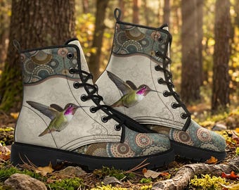 Printed Classic Outdoor and Stylish High-Top Mid-Calf Unisex Boots for Autumn and Winter Durable Comfortable Footwear