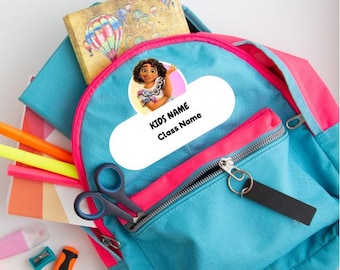 Etiquetas escolares personalizadas para niños, etiquetas con nombres personalizados, pegatinas imprimibles para el aula (descarga digital)