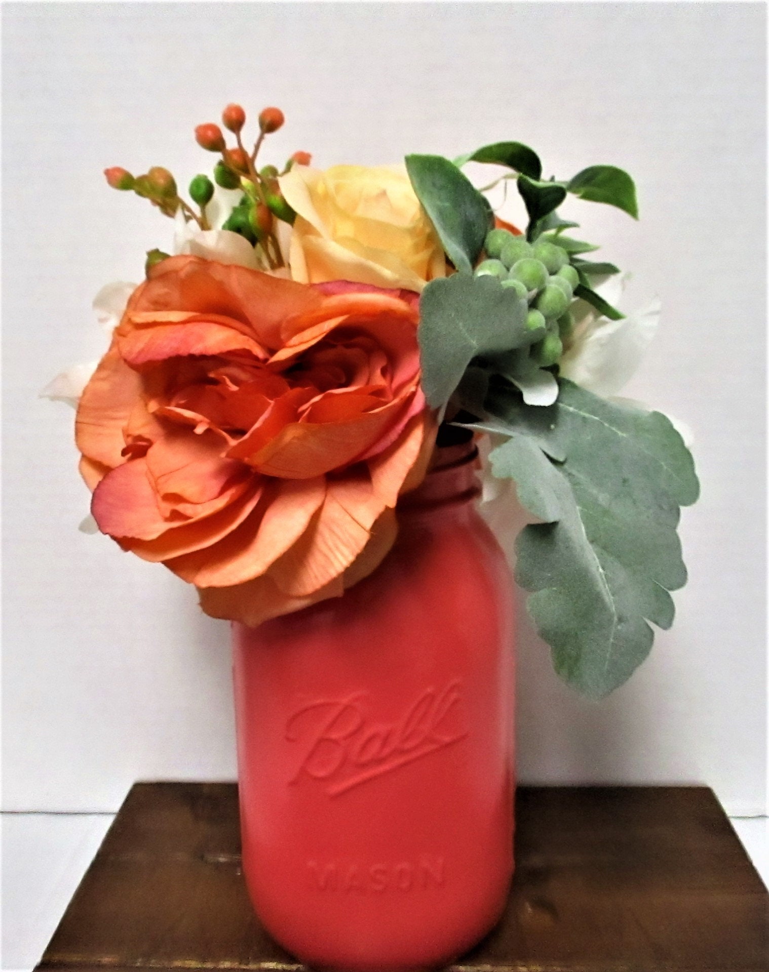 Mason Jar Flower Arrangement Centerpiece Flower Arrangements