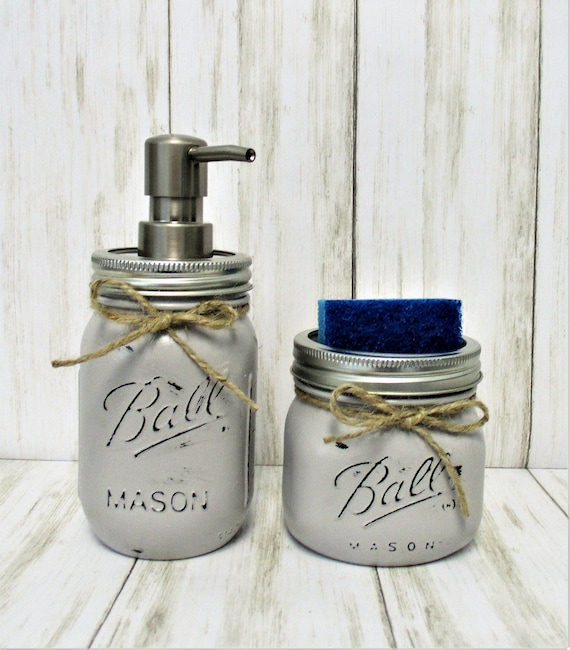 Cute Rustic Sponge Holder Farmhouse Christmas Gift Antique Silver Decorative Soap Dish for Kitchen or Bathroom