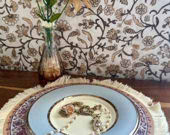 Piatto Lenox Blue Frost della collezione Dimension, in porcellana fine con bordo in platino, stile minimalista, 7 pollici, prodotto negli Stati Uniti.