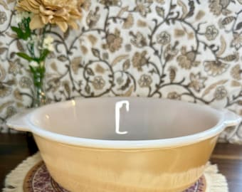 Vintage Fire-King 2 Quart Pfirsich Luster Auflaufform 1950er - 60er Jahre | Anchor Hocking Milchglas Backform | Mid Century Küche