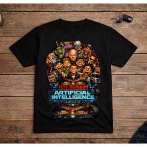 Jeff Dunham Danville VA 2026 T-shirt, Komedishow-fangåva, Buktalarturné-grafikt-T-shirt