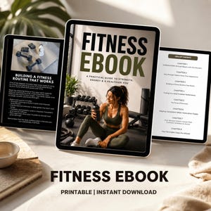 Beginner Fitness Guide Ebook PDF | Strength Training & Healthy Lifestyle Guide | Workout Motivation Digital Download