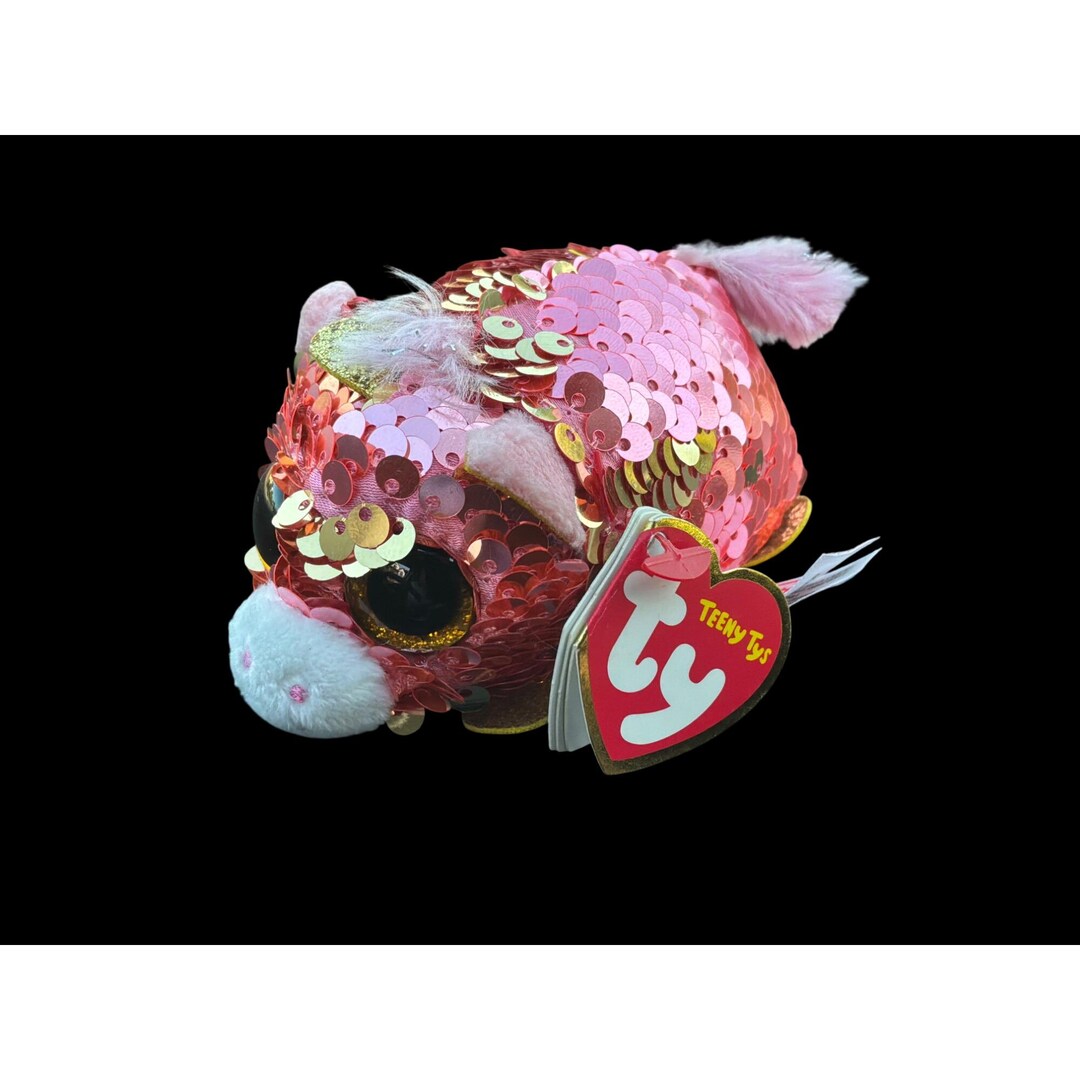 TY Beanie Boos Teeny Tys Stackable Sequin Plush Sunset Unicorn 4-inch ...