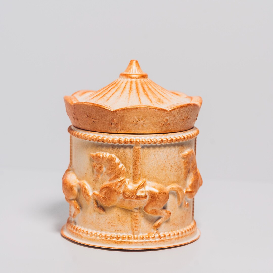 Carousel Christmas Candle | Sculptural Candle, Collectible Christmas ...