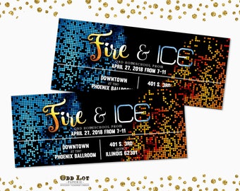 Fire And Ice Party Etsy