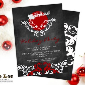Convite para festa de Natal, convite para impressão, convite para festa corporativa, convite de Natal, convite digital, convite para festa de fim de ano