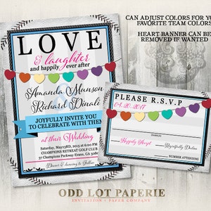 Baseball Themed Wedding Invitation, Sports Themed Wedding, Offbeat Wedding, Printable Invitation, DIY Printable Baseball Themed Wedding Set