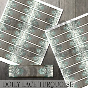 Rustic Turquoise Address Label DIY Avery Labels for Printing Yourself Country Rustic Wedding Printable Return Address Label Digital File