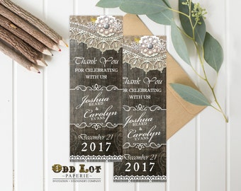 Small Bookmarks Favors Thank You Bookmark Wedding Favors - Etsy