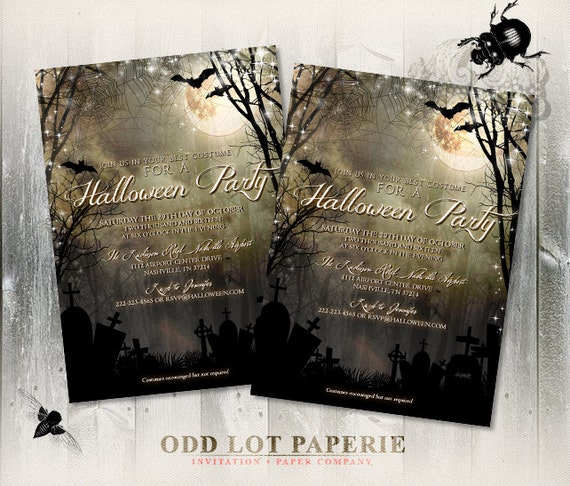 Halloween Party Invitation Printable Adult Halloween Party