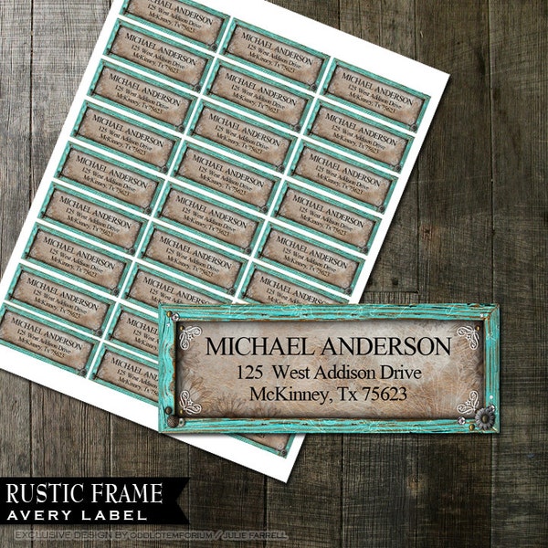 Rustic Labels - Etsy
