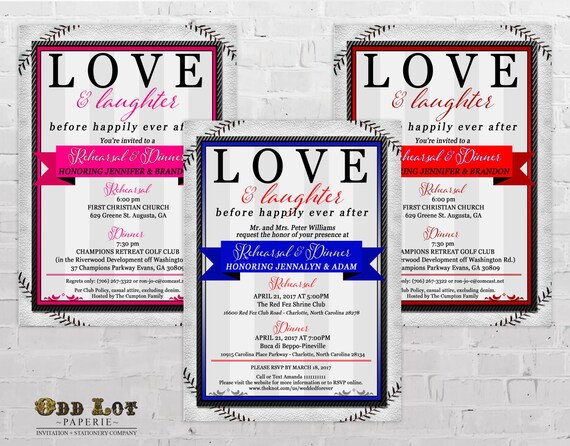 Baseball Themed Rehearsal Dinner Invitations 6