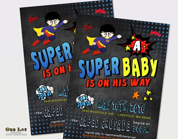 superhero invitation baby shower invites superhero cape invite etsy