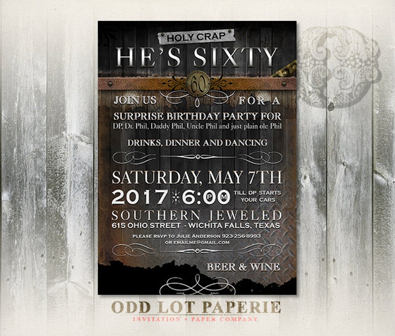Mens Birthday Invitation Rustic InvitationBirthday Etsy Mens Birthday Invitation Rustic InvitationBirthday Etsy