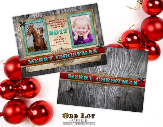 Printable Christmas Photo Card, Christmas photo card, Printable xmas ...