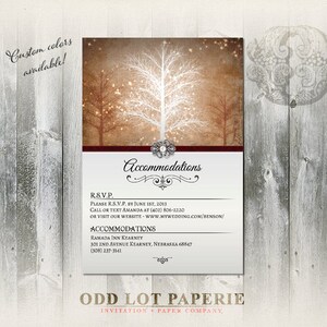 Winter Wedding Invitation, RSVP Stationery Suite, Digital Printable, Christmas Wedding, Winter Wonderland, Printable Invitations, Rustic image 2