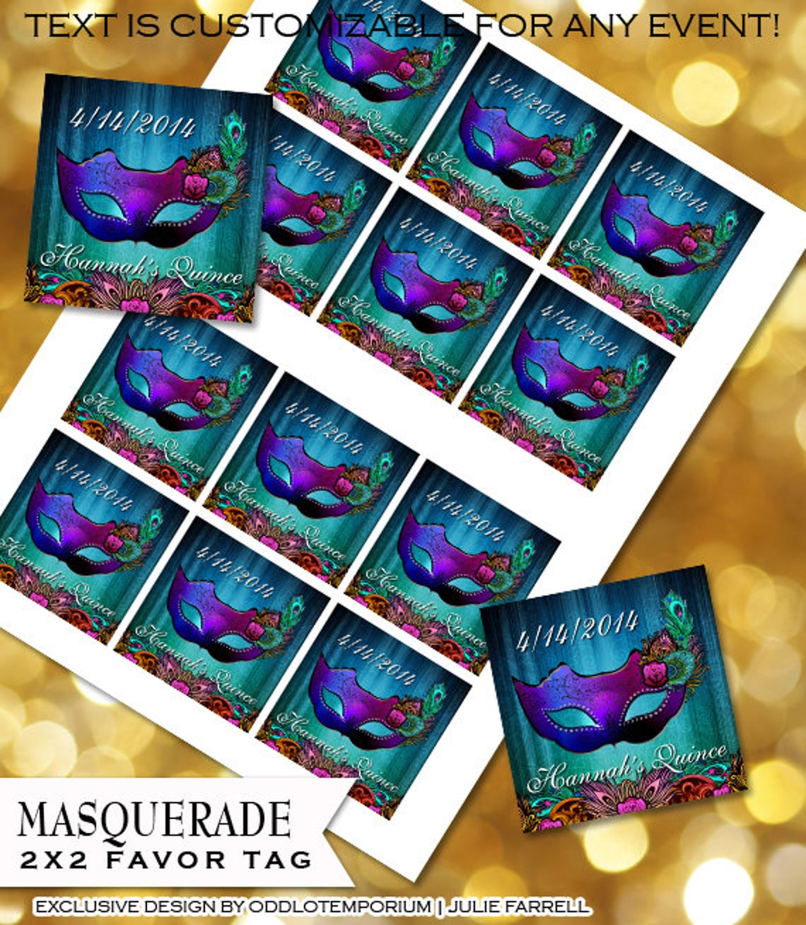 Masquerade Party Favors Masquerade Mask With Peacock Feathers Etsy