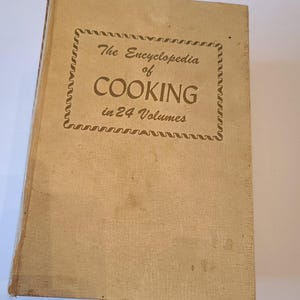 Vintage Cookbook Set: Encyclopedia of Cooking, 23 Volumes, 1953