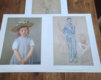 National Gallery Art Prints – Rubens, Cassatt, Picasso (14" x 11")