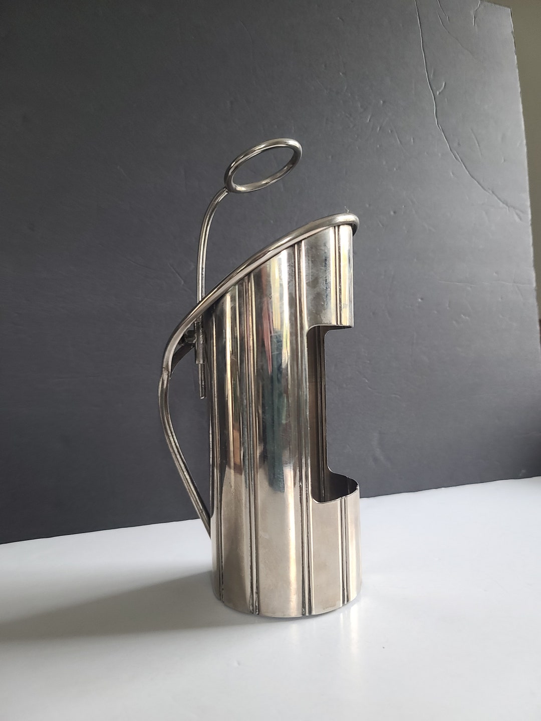 Vintage Wine Bottle Holder Pourer Adjustable Height Etsy