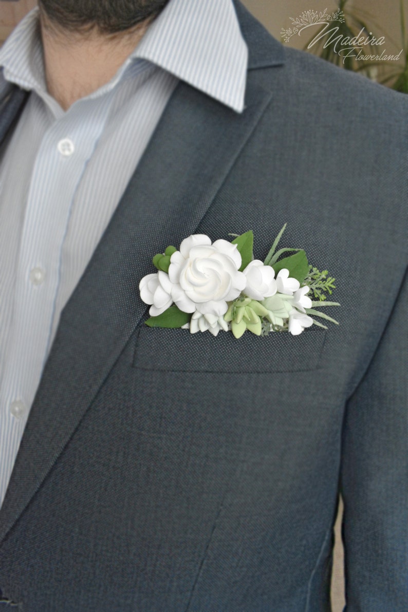 Pocket Square Boutonniere Personalized Pocket Square for Men Etsy