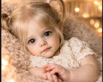 Reborn Baby Girl Doll 60CM Soft Vinyl Silicone, Lifelike Realistic Nursery Collectible Toys