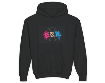 Sudadera con capucha de béisbol Eat Sleep / Sudadera juvenil con grafiti neón