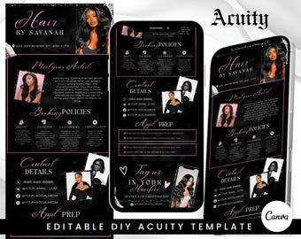 Chrome Hearts Inspired Nail Tech Design Acuity Scheduling Booking Website Template, Booking website, Luxury booking site