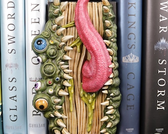 Mimic Book Nook, Large, Hand painted fantasy decor for book lovers