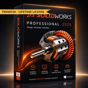 SolidWorks 2026 3D CAD Software | SolidWorks Professional Lifetime Access License - Instant Download