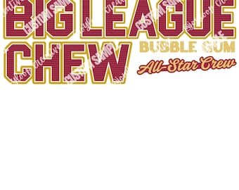 Big League Chew All Stars Team Photo PNG Frame | Retro Baseball Softball Design