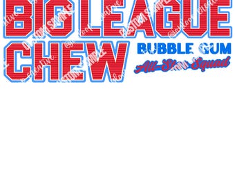 Team Photo Big League Chew Style PNG Frame | Retro Baseball Softball Design
